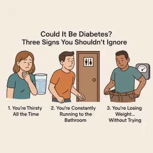 Could be diabetes