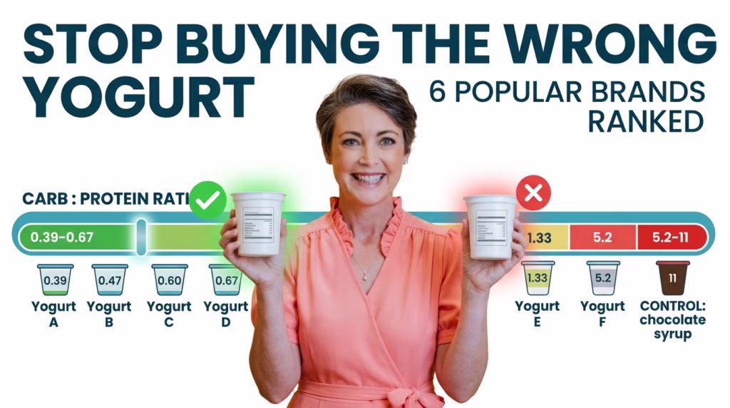 I ranked 6 popular yogurts by their carb to protein ratio