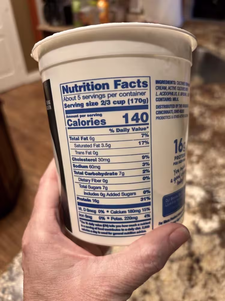 Greek yogurt protein